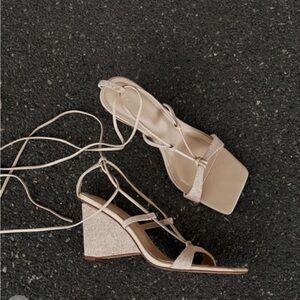 NA-KD Canvas Wedge Heel